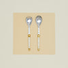Jean Dubost Salad Servers - Ivory