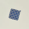 Parquet Handwoven Pot Holder - Blue/Yellow