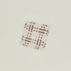 Dots + Dashes Handwoven Pot Holder - Flax/White