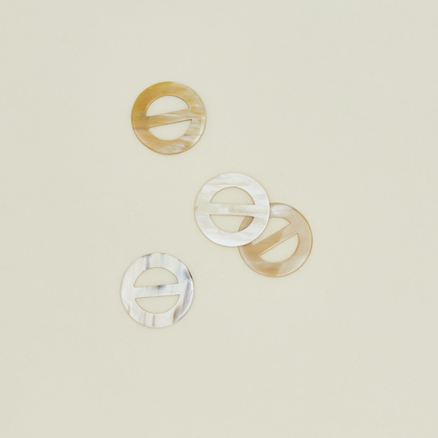Horn napkin ring set of 4