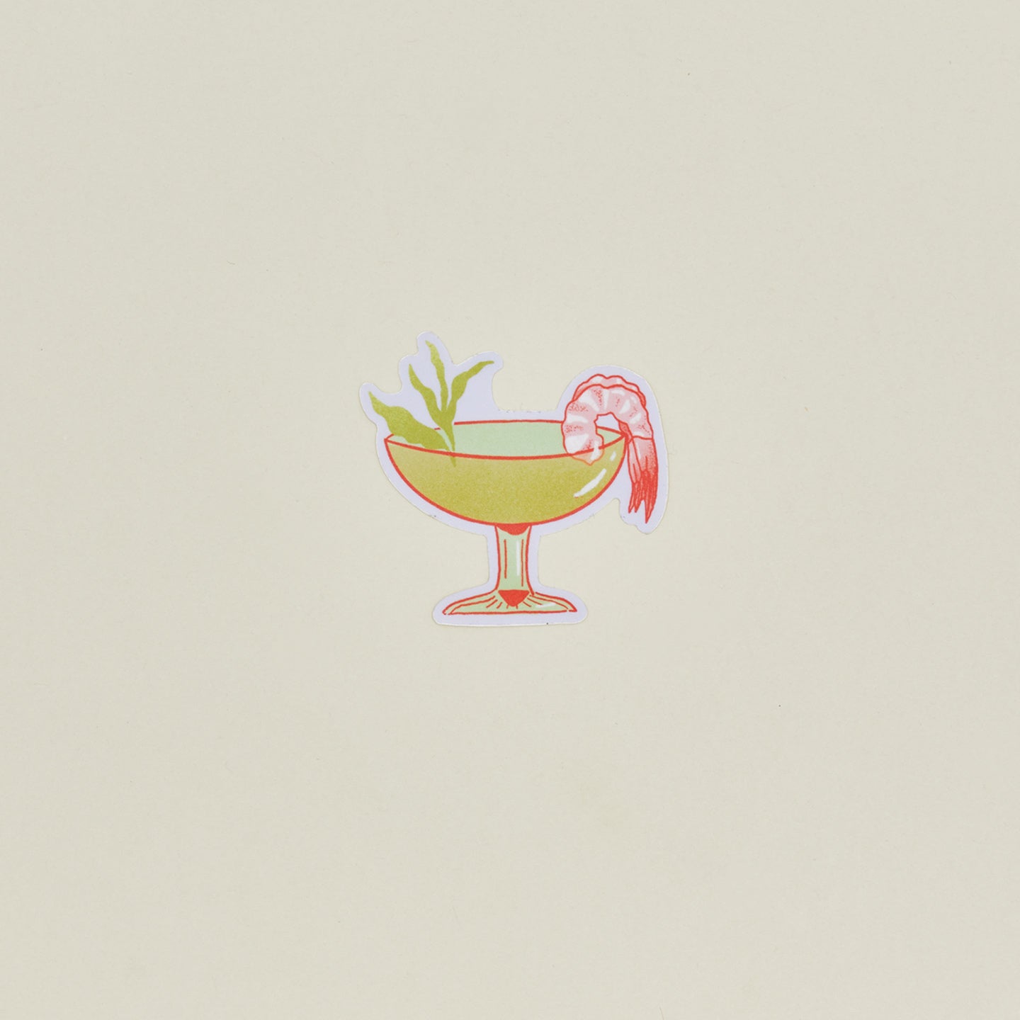 Shrimp Cocktail Vinyl Sticker