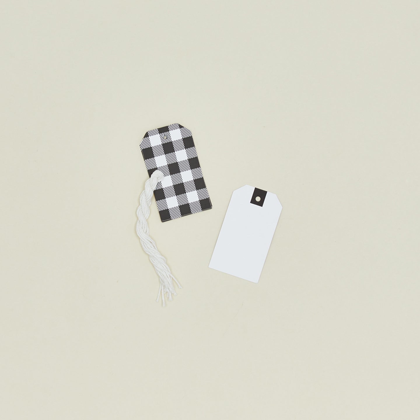 Buffalo plaid gift tags set of 10