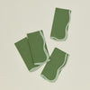 Scalloped Napkin, Set of 4 - Grass