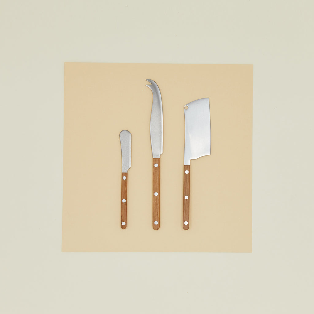 Teak Set of 3 Cheese Knives – Hawkins New York