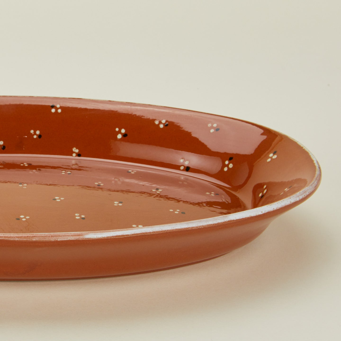 Close up view of Dotty serving platter