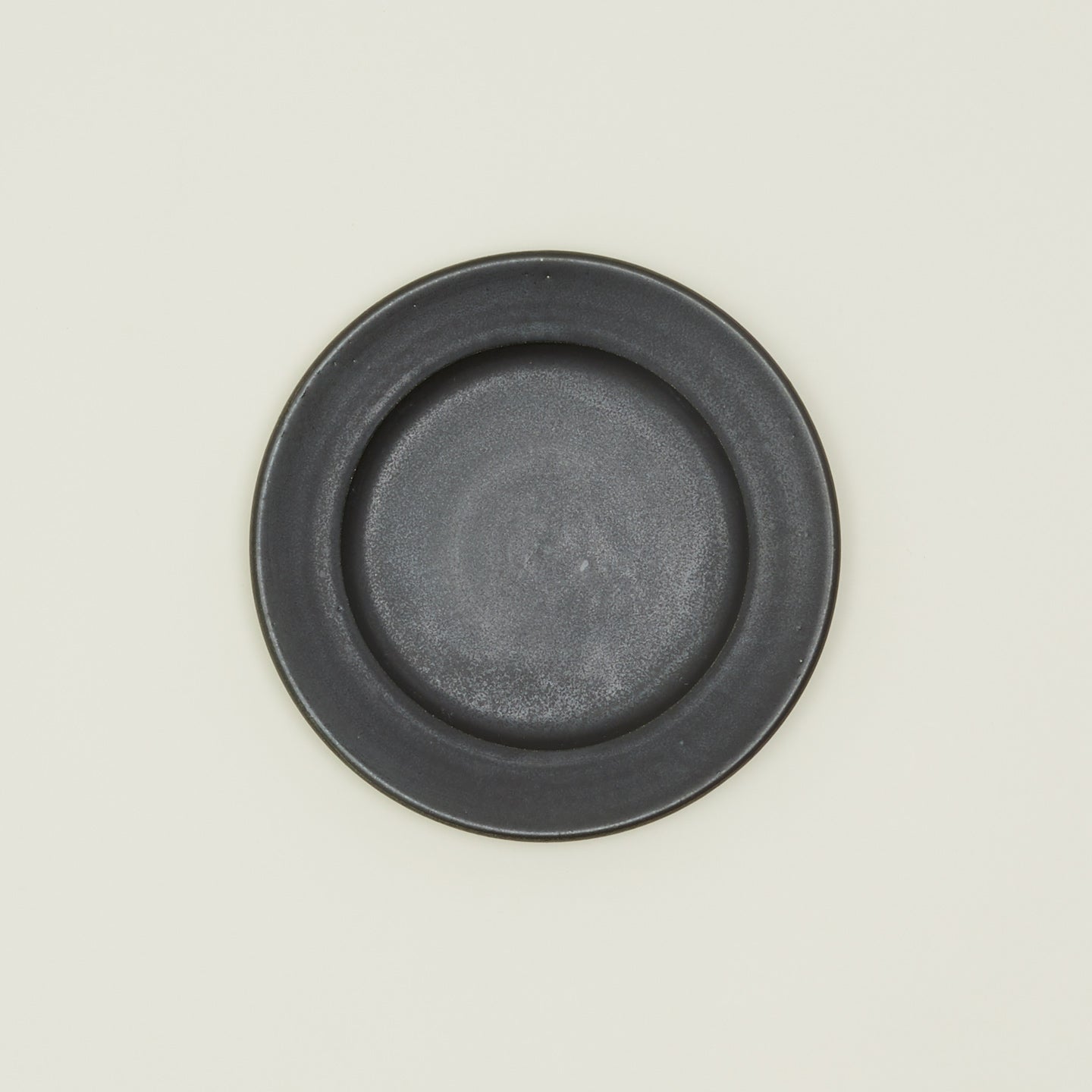 Stoneware Salad Plate in Black.