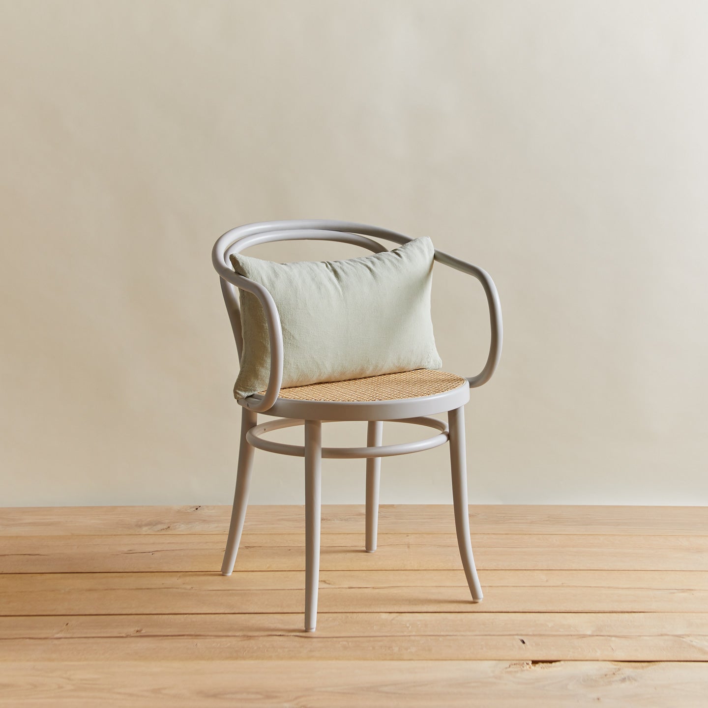Simple linen pillow in sage