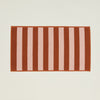 Simple Striped Terry Bath Mat - Blush/Terracotta