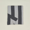 Simple Striped Throw - Light Grey/Dark Grey