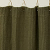 Simple Waffle Shower Curtain - Olive