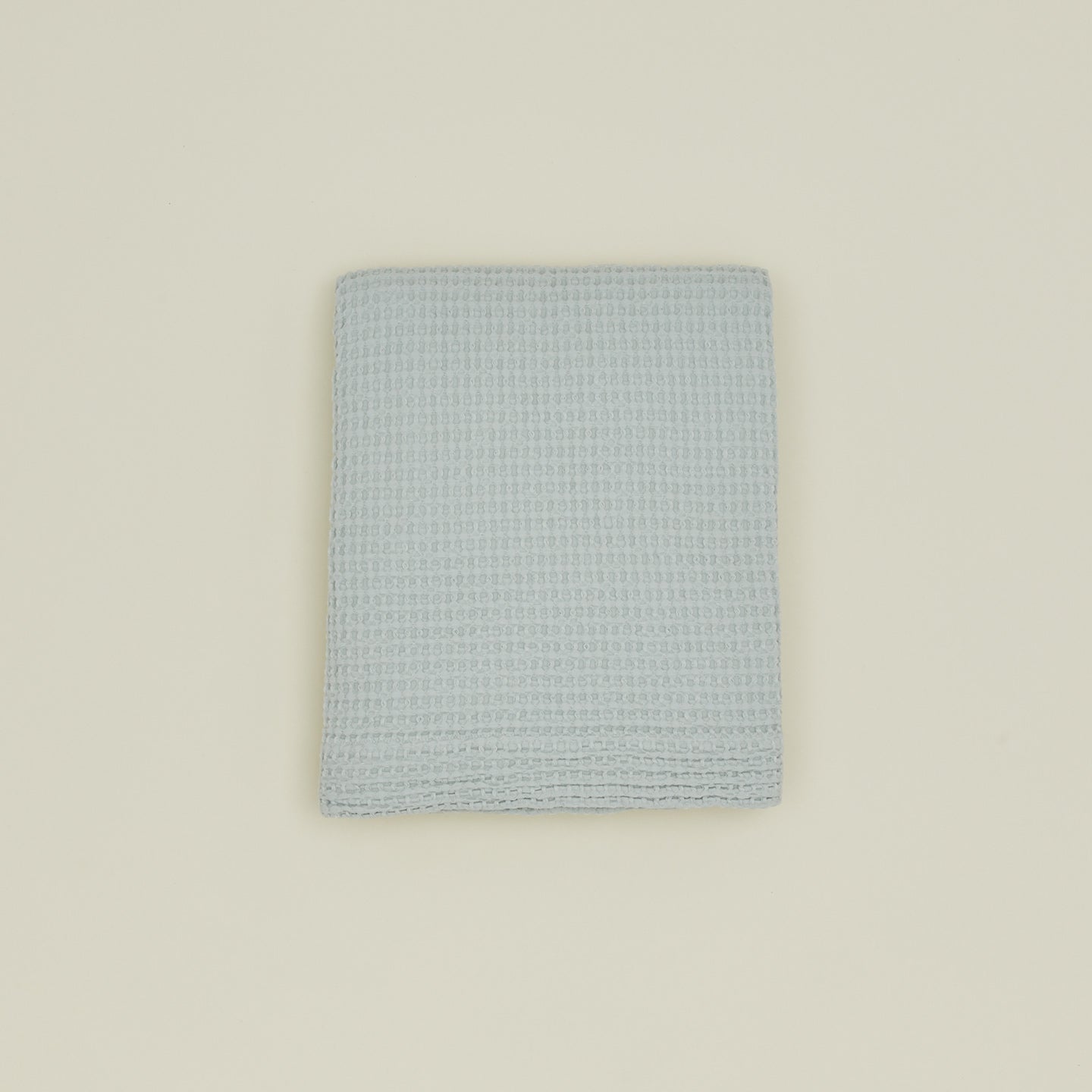 Simple waffle shower curtain in sky