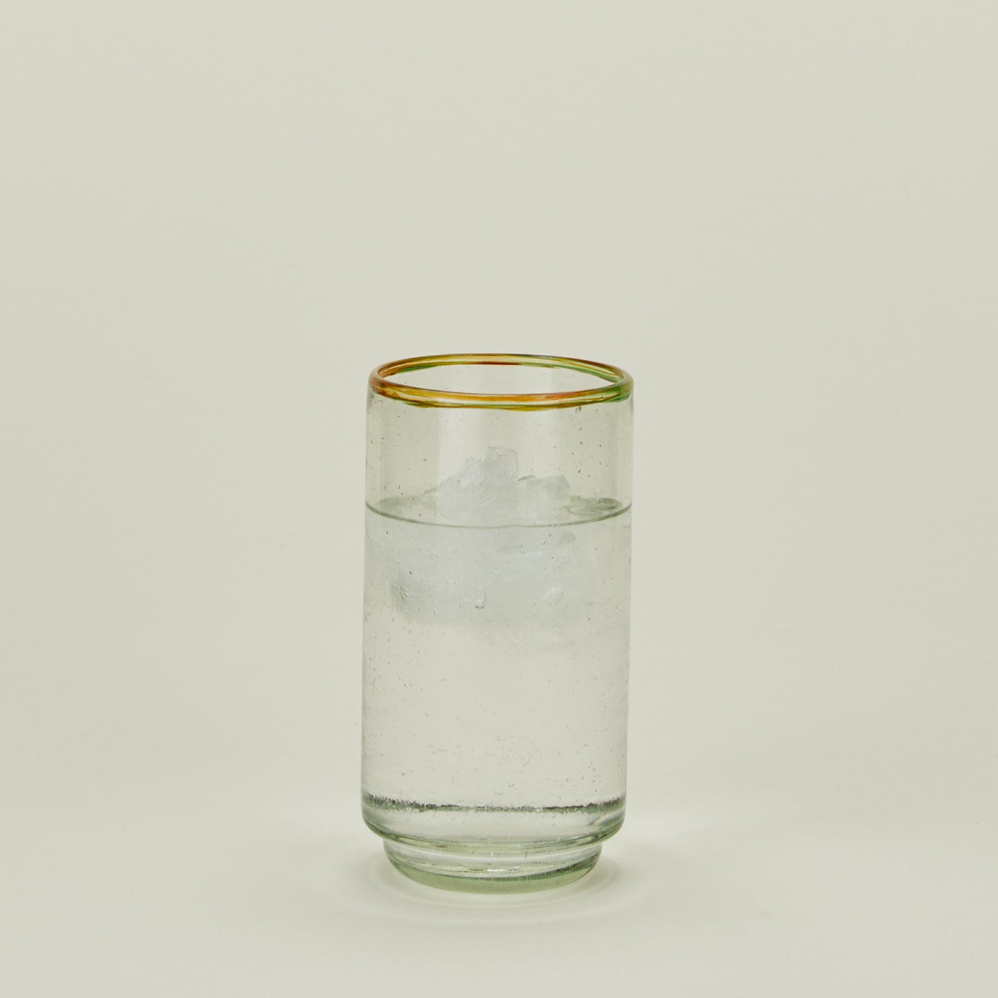 Large Sobremesa multicolor rim glass