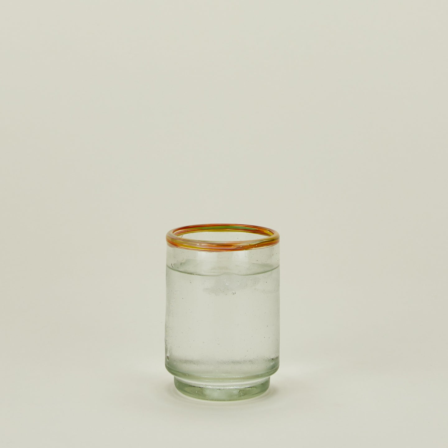 Medium Sobremesa multicolor rim glass