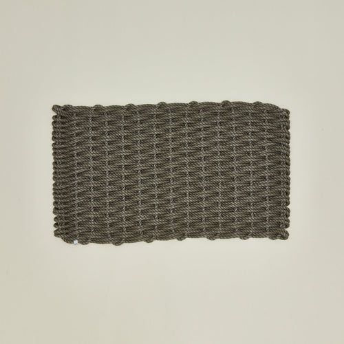 Woven doormat in mushroom