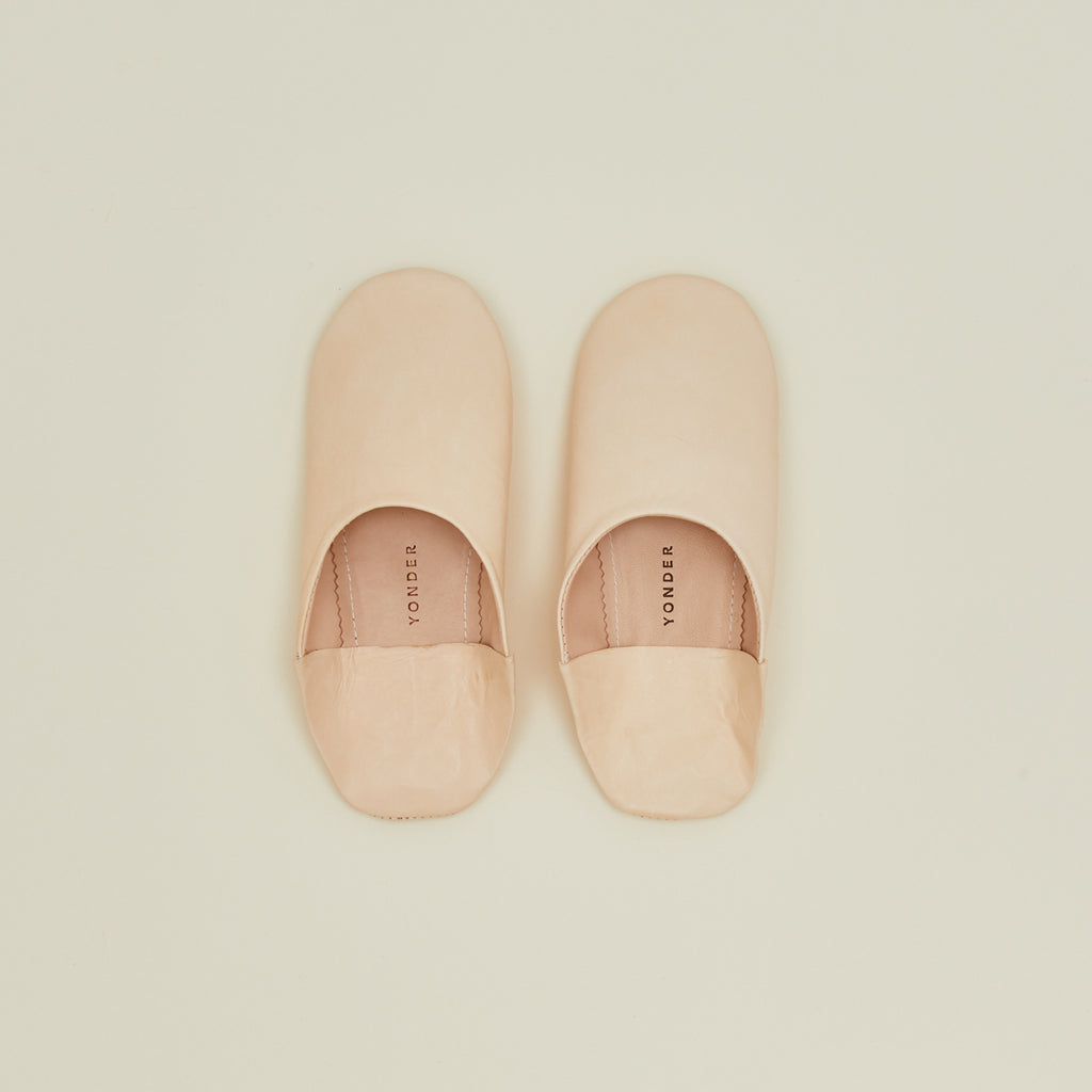 Handmade Leather Slippers - Nude – Hawkins New York display picture 2