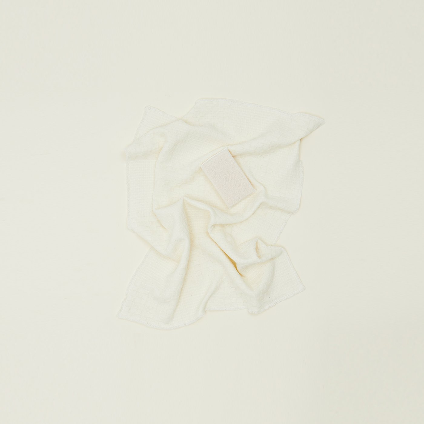 Dobby Weave Dish Towel - Ivory