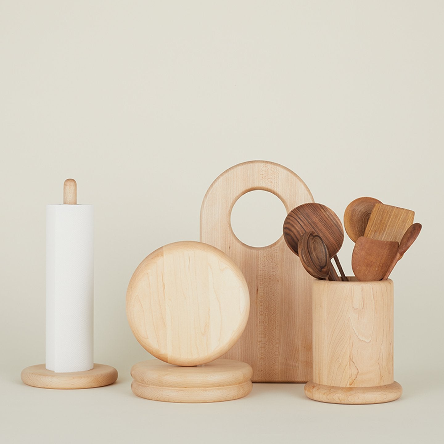 Simple Wood Paper Towel Holder