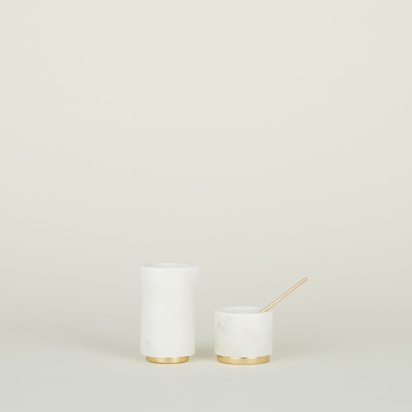 Simple Marble Sugar + Salt Dish