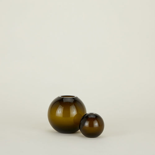 Aurora Sphere Vase - Olive