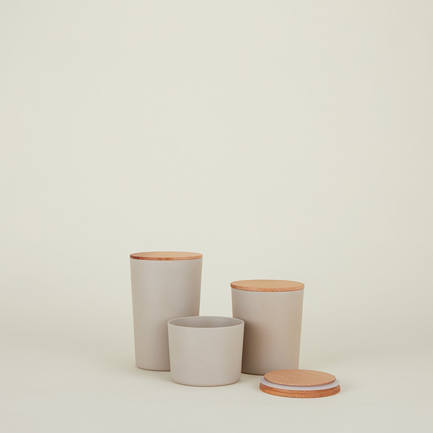 Essential Storage Containers - Light Grey