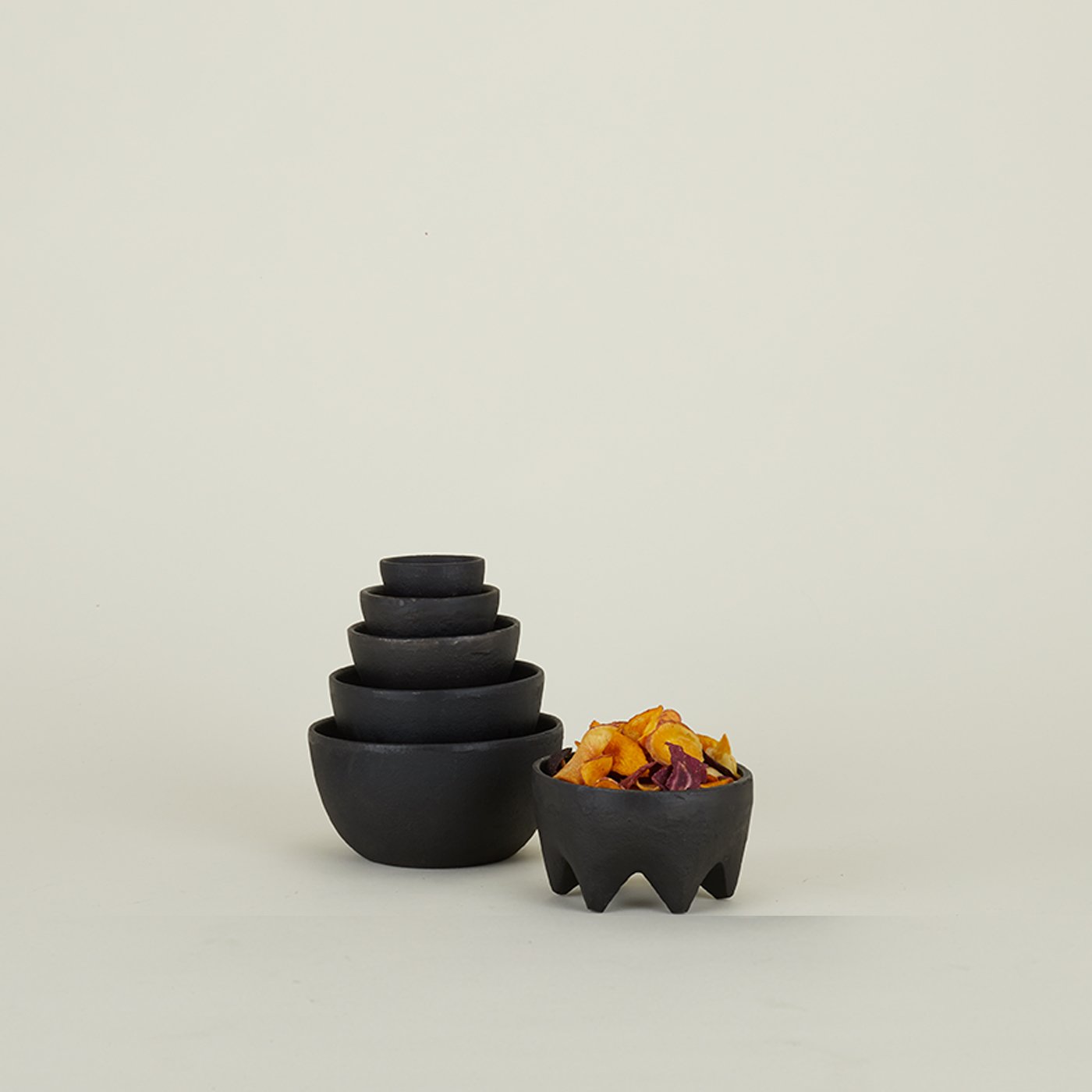 Cast Iron Bowl Set, Set of 3