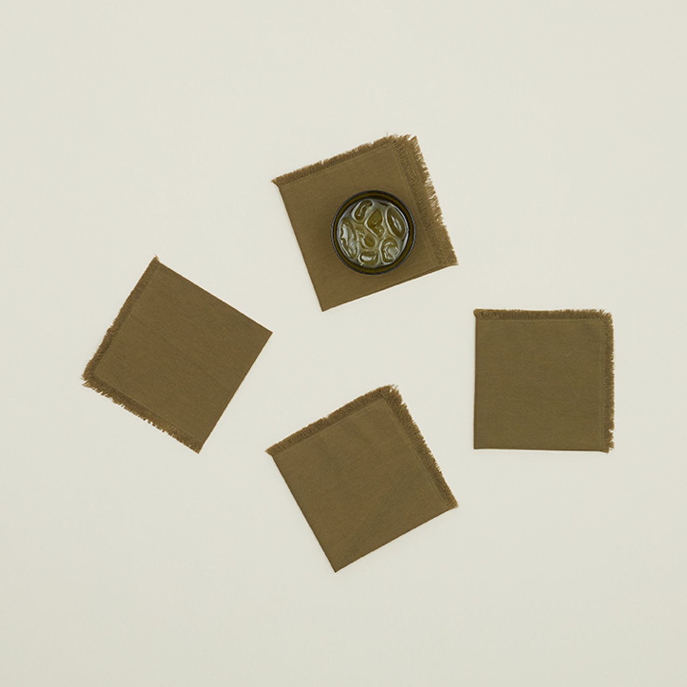 Essential Cocktail Napkins - Olive