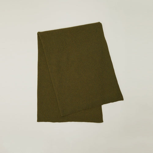 Simple Knit Oversized Throw - Olive