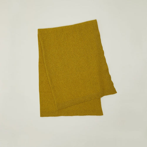 Simple Knit Oversized Throw - Mustard