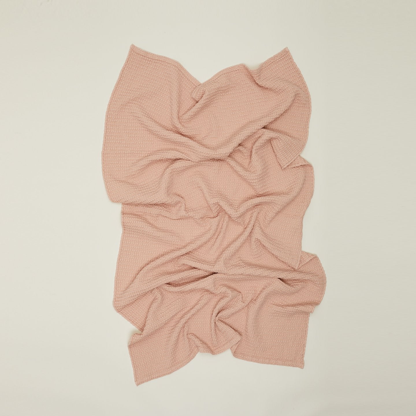 Simple Waffle Towel - Blush