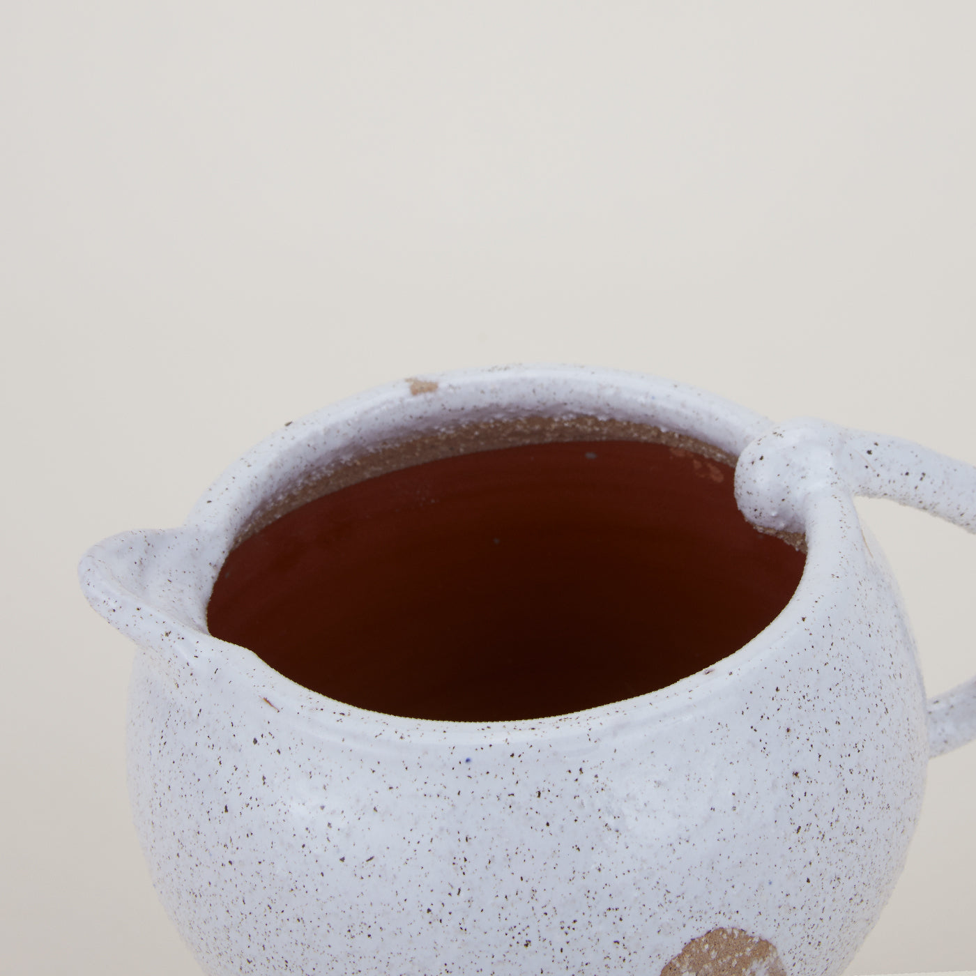 Wax Resist Terracotta Vase