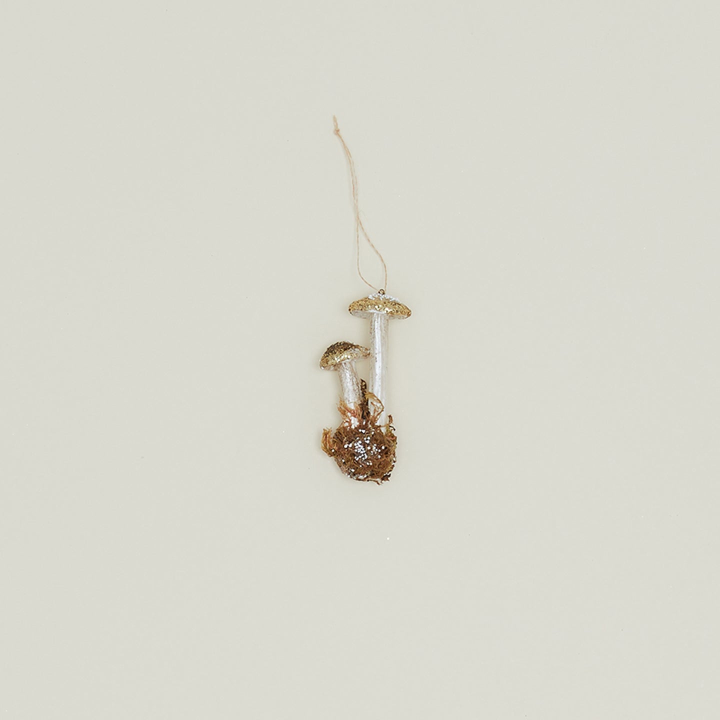 Enchanted Toadstool Ornament - Gold