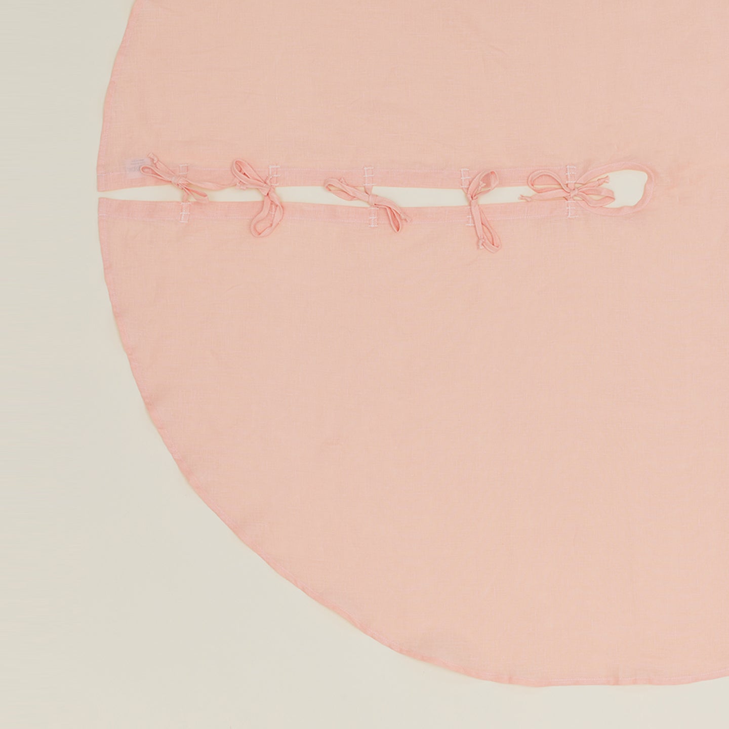 Simple Linen Tree Skirt - Blush