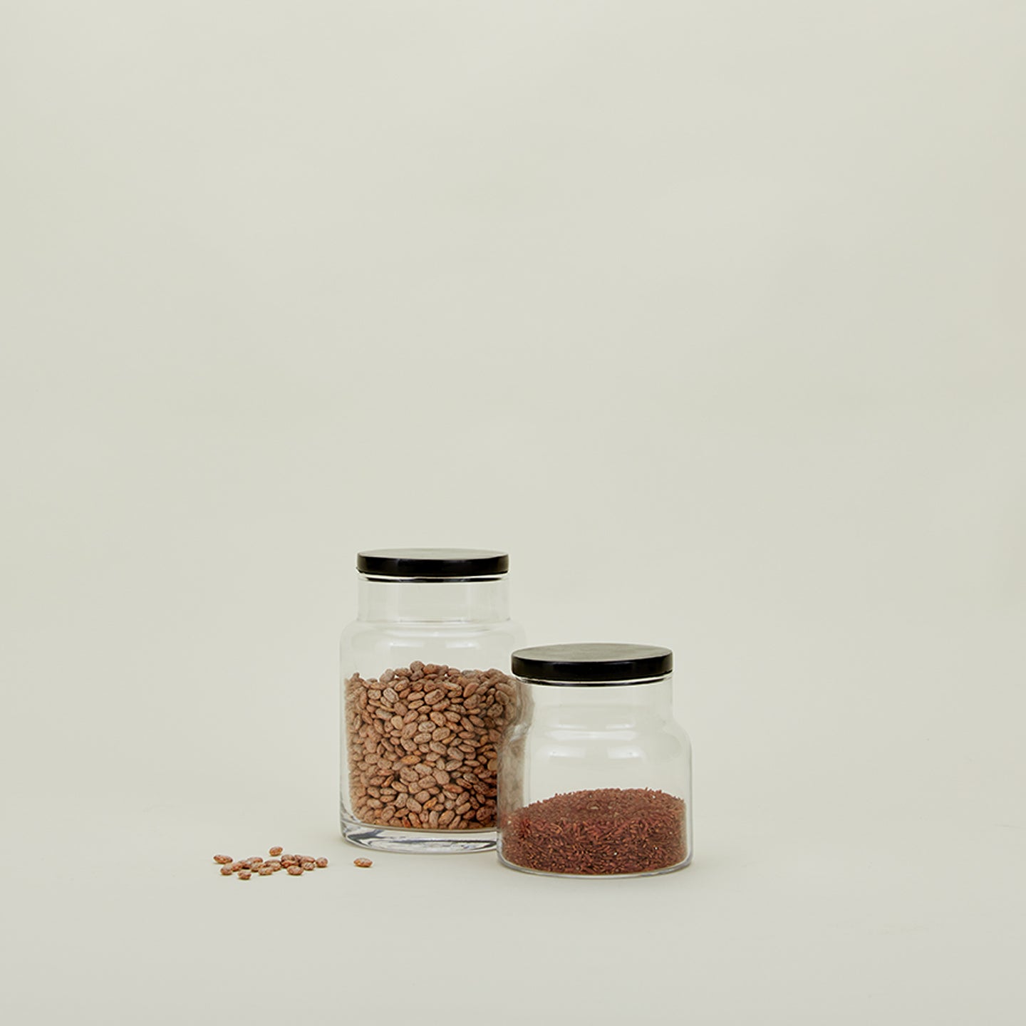 Glass Jar with Marble Lid