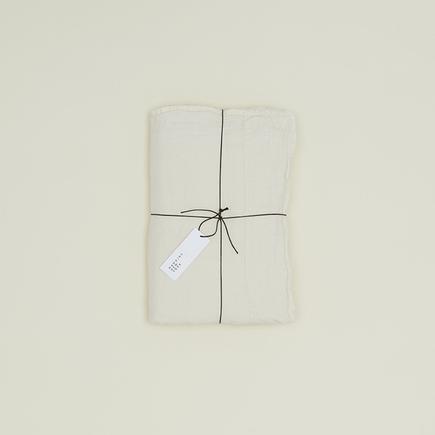 Simple Linen Flat Sheet - Ivory