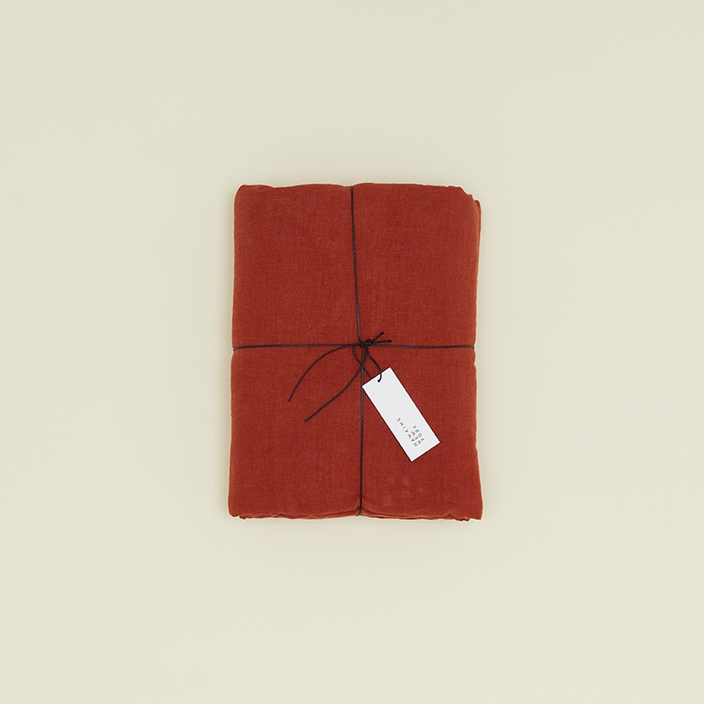Simple Linen Duvet - Rust