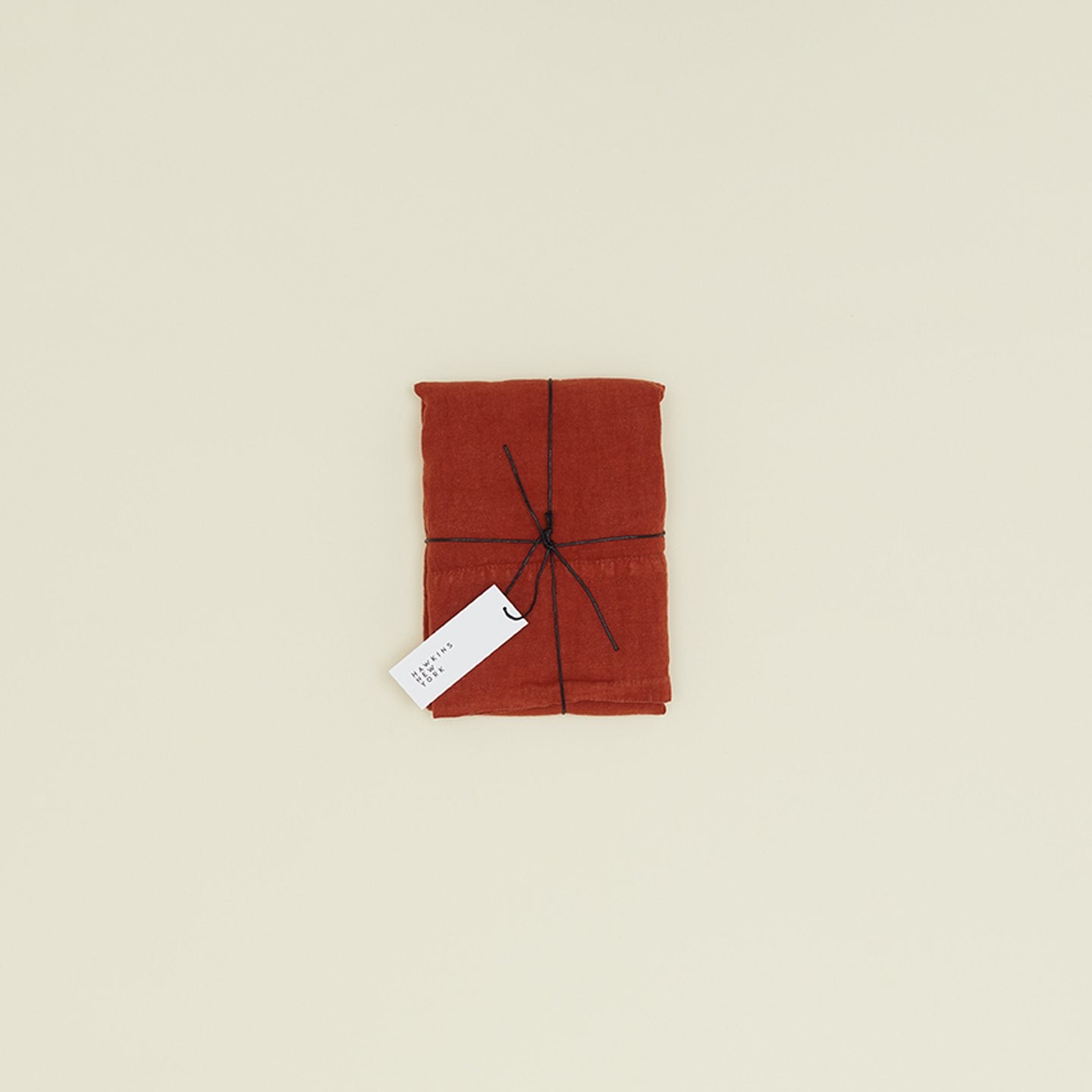 Simple Linen Pillowcases - Rust