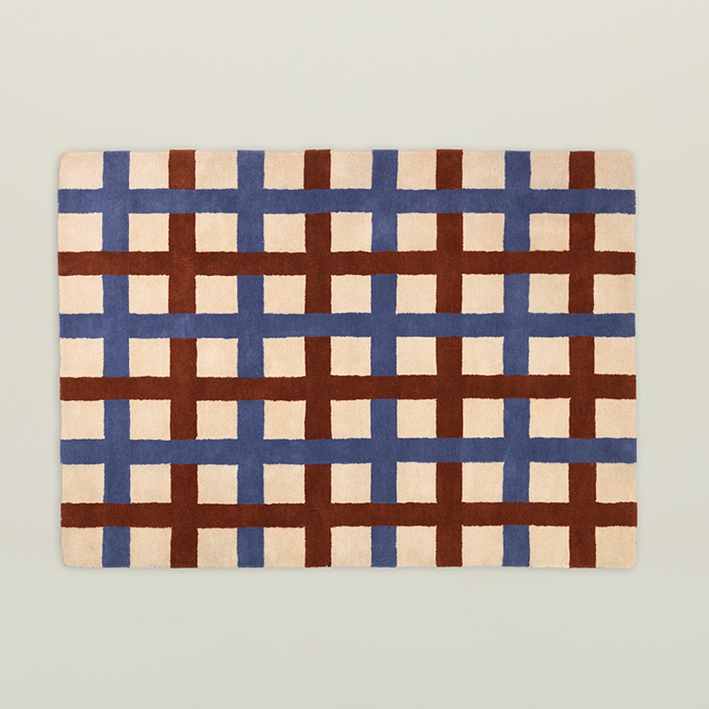 Edith Rug - Navy/Rust