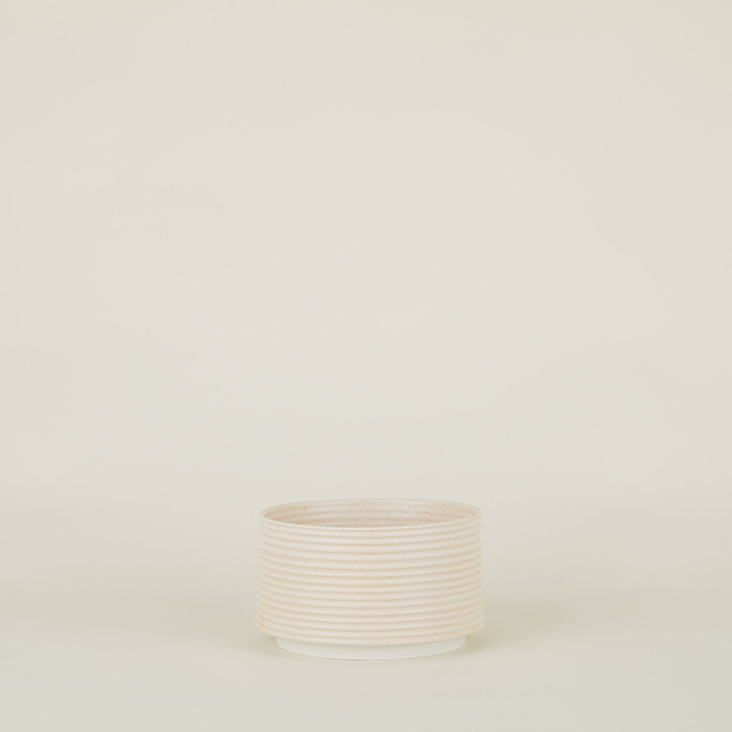 Contour Ribbed Planter - Apricot