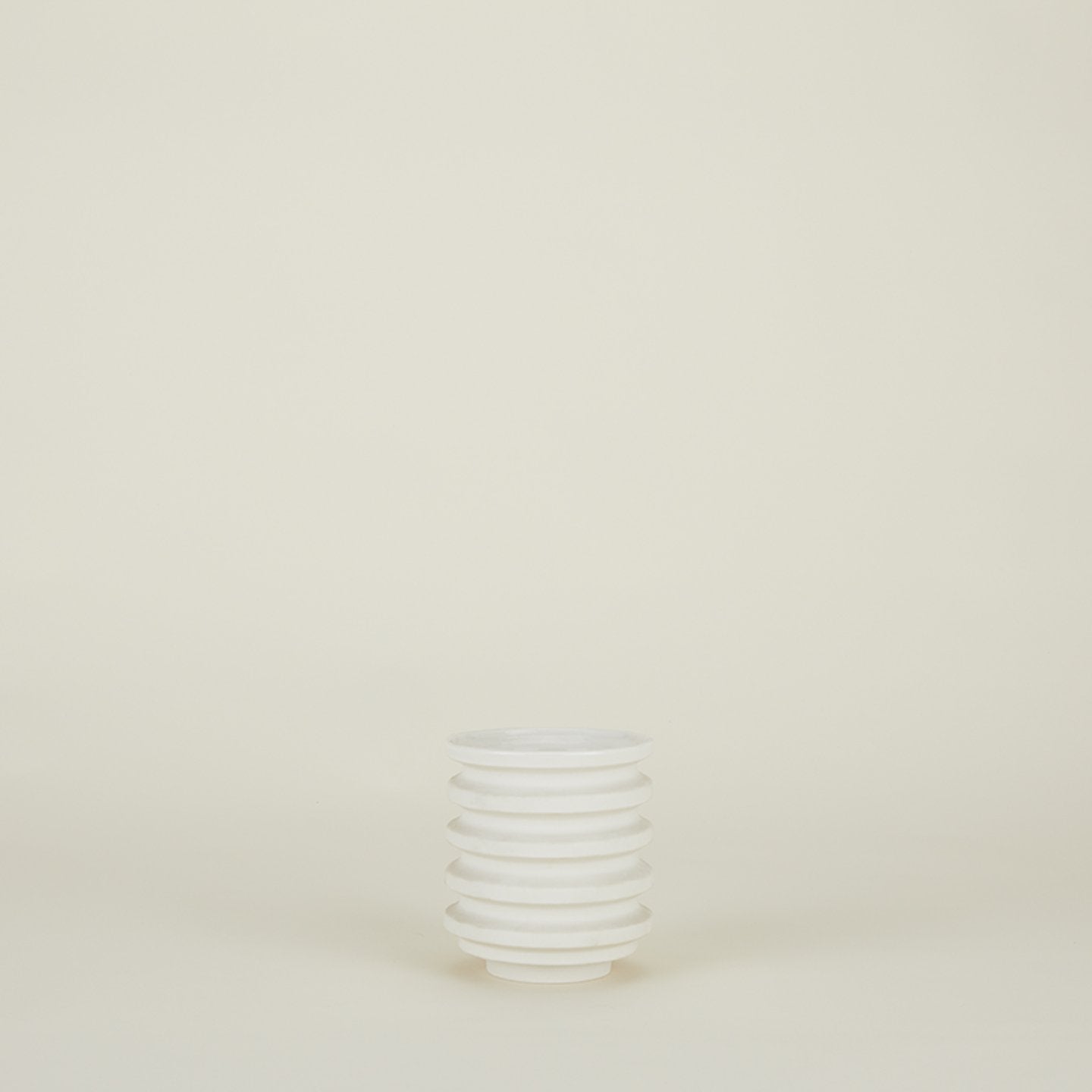 Contour Block Planter - White