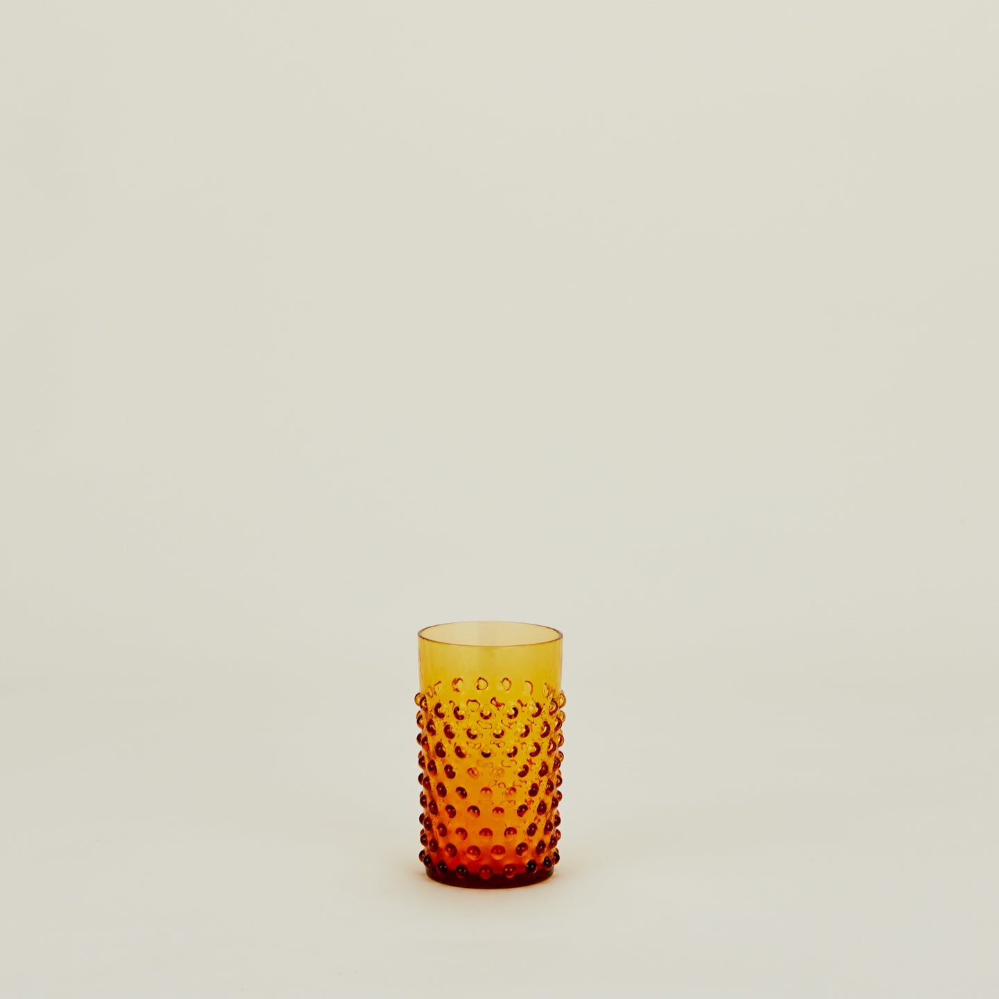 Hobnail Tumbler - Amber