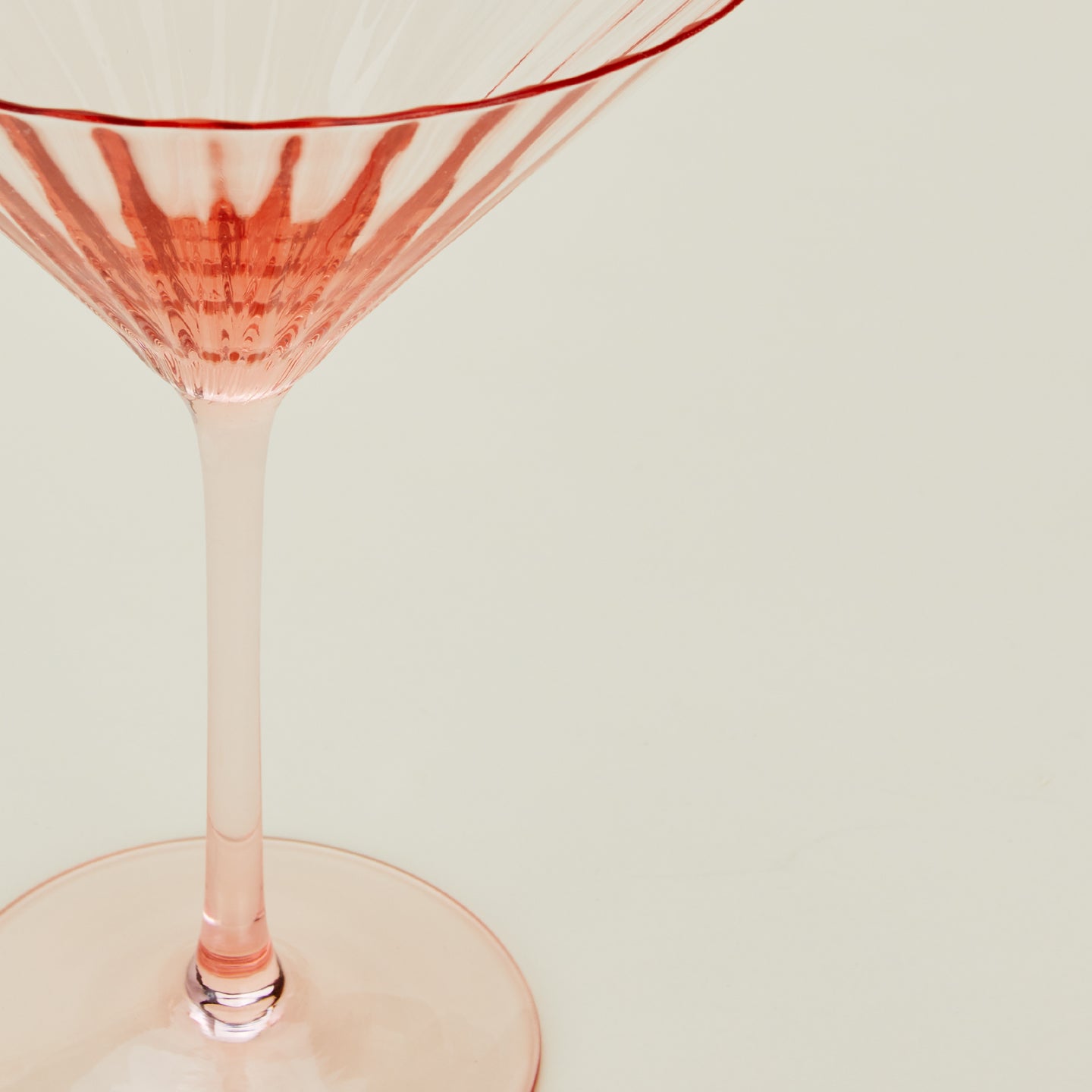 Ribbed Martini Glass