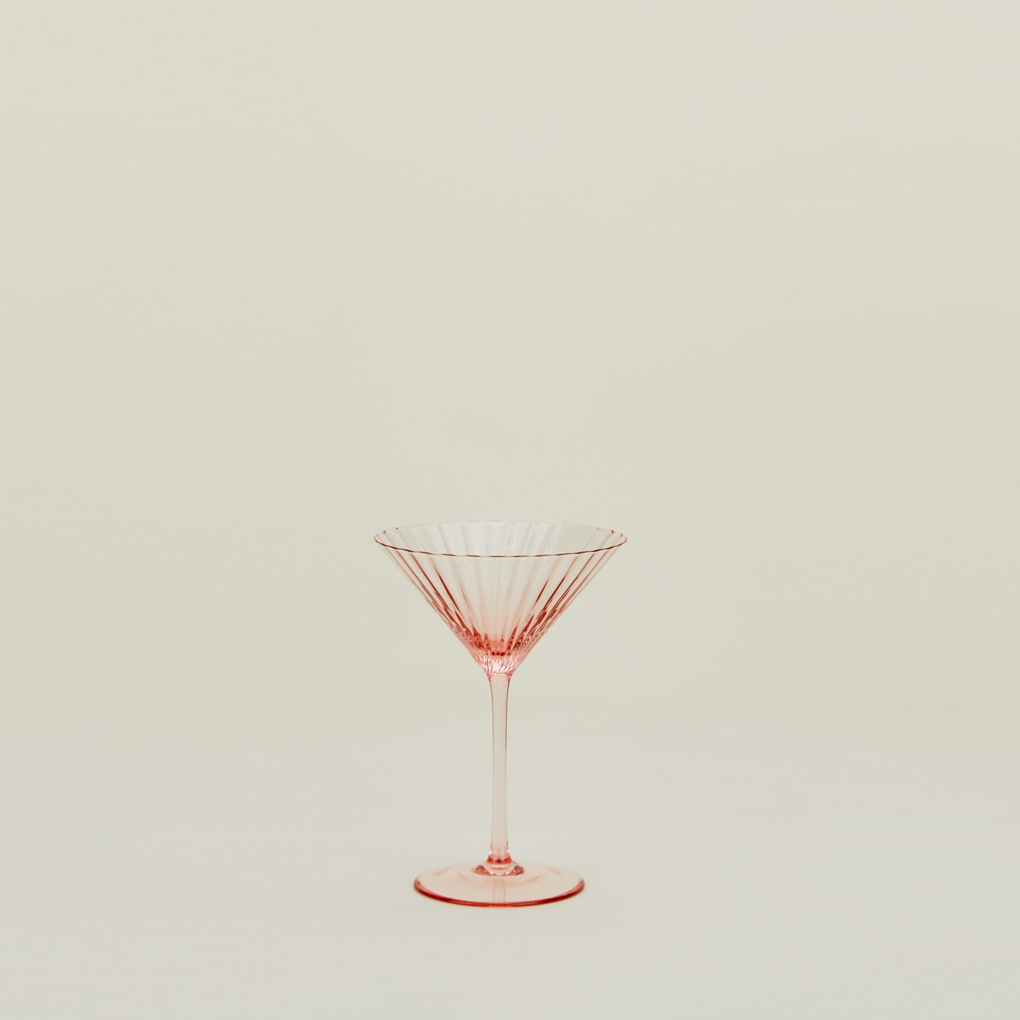 Ribbed Martini Glass