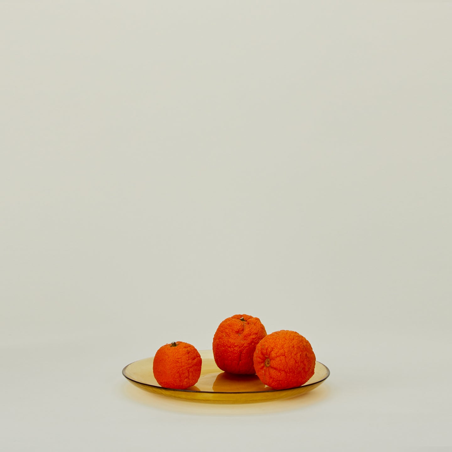 Glass Dinner Plate - Amber