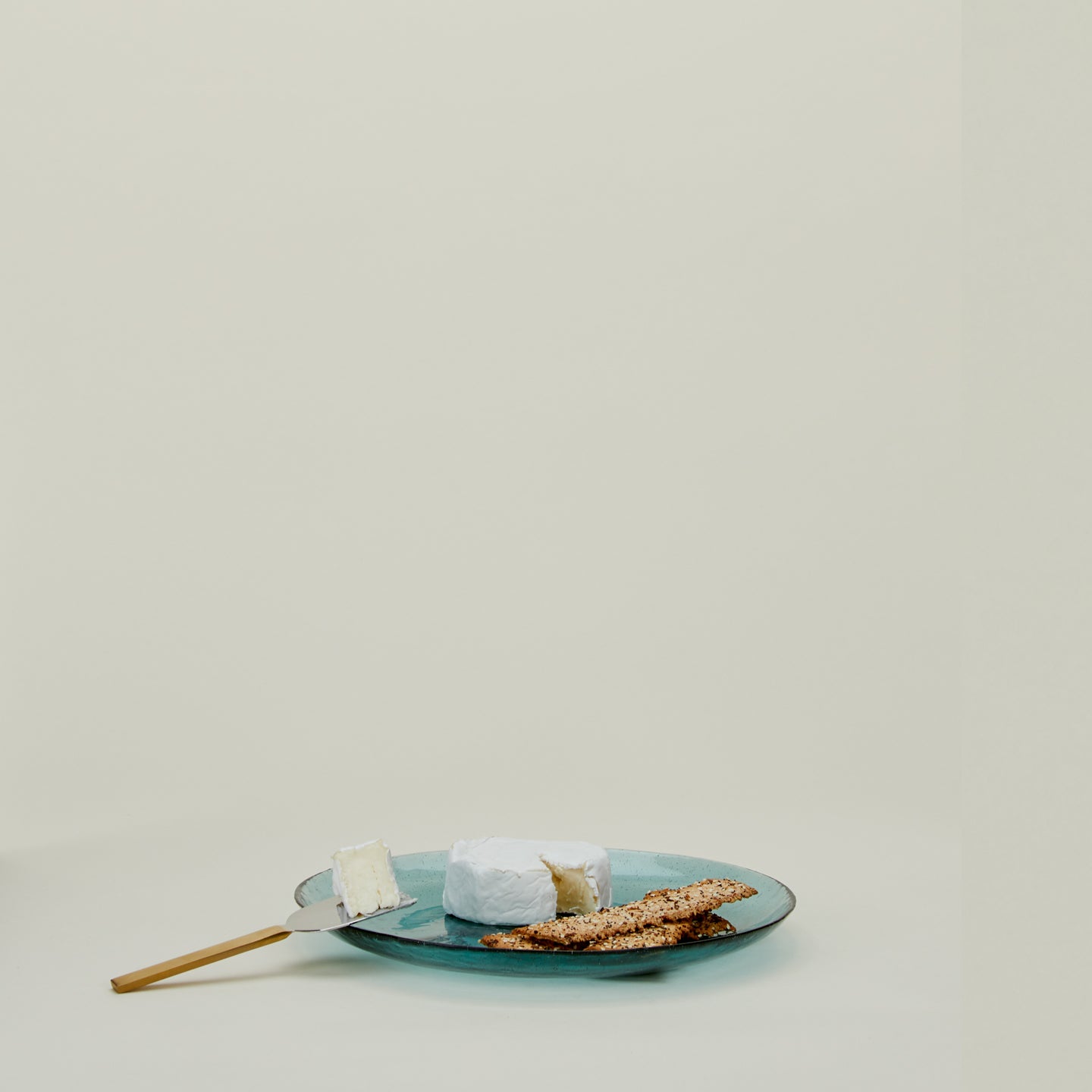 Glass Dinner Plate - Peacock