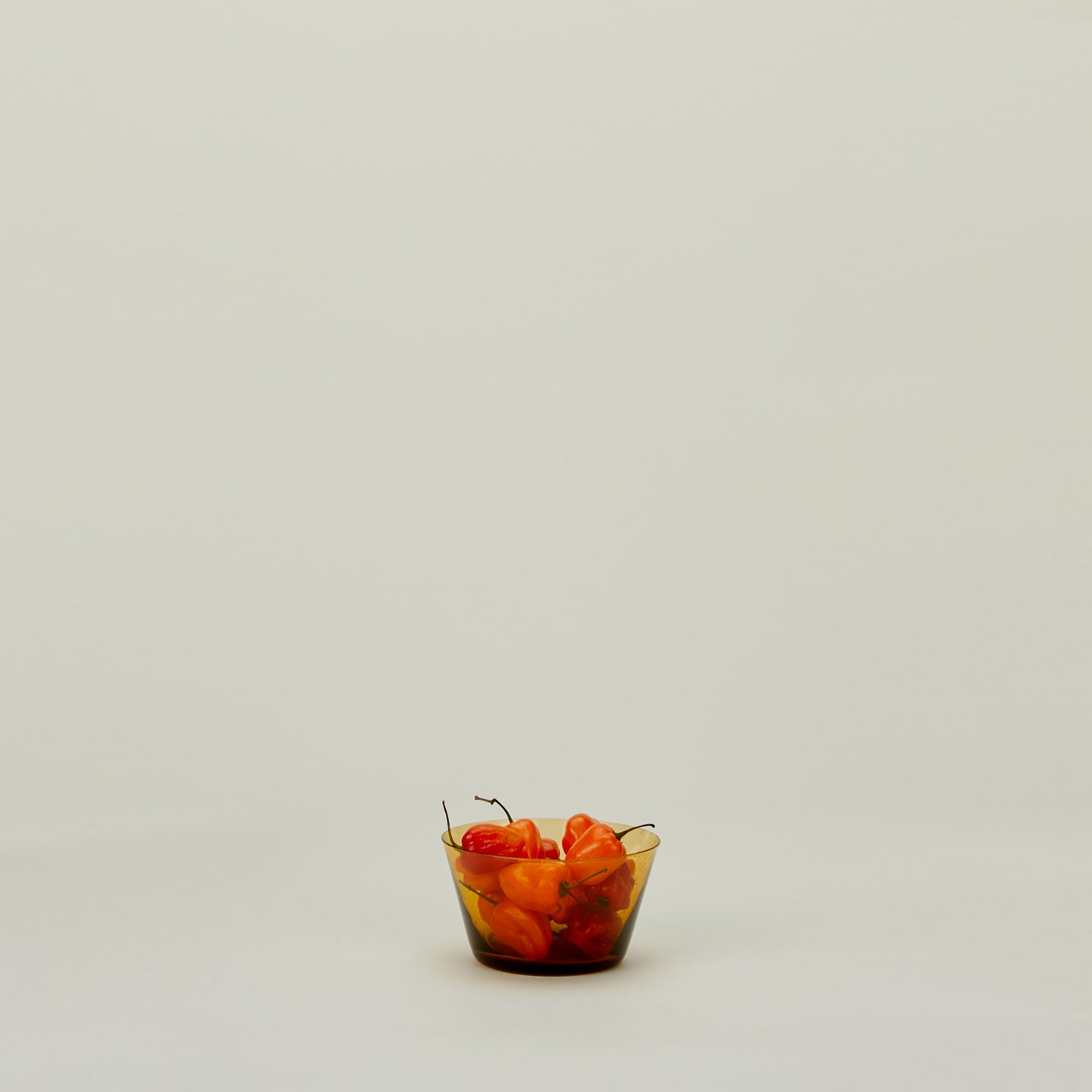 Glass Bowl - Amber