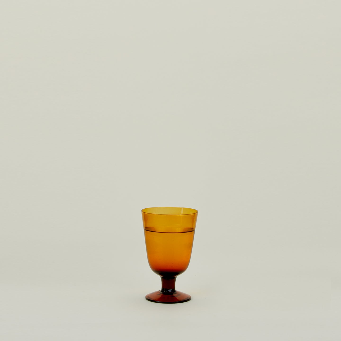 Stemmed Wine Glass - Amber