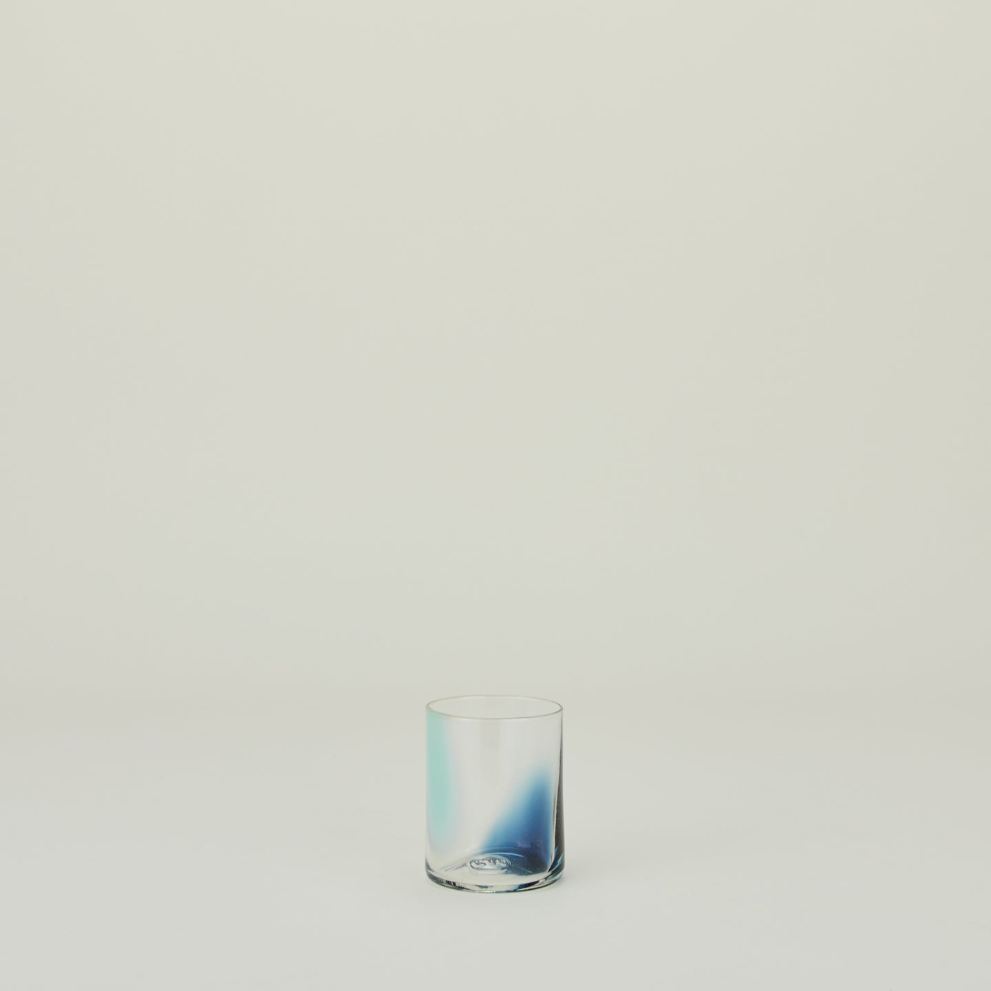Hand Blown Tumbler - Peacock + Sky
