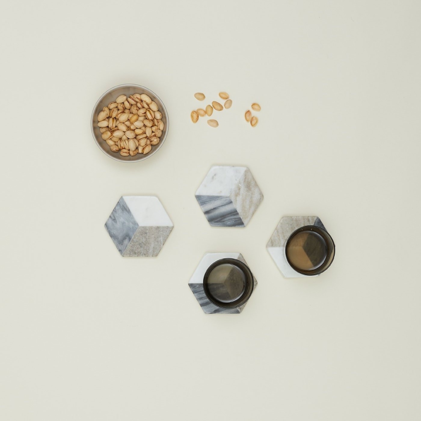 Geometric Marble Coasters