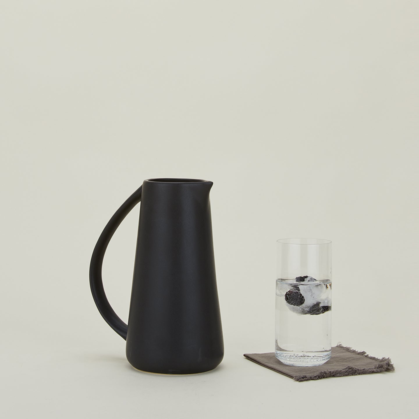 Minimal Stoneware Pitcher