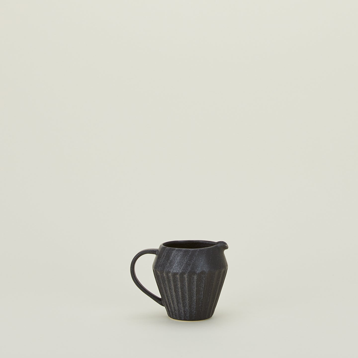Pleated Stoneware Creamer